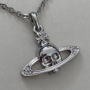 [SOLD] Vivienne Westwood Skull Logo Necklace